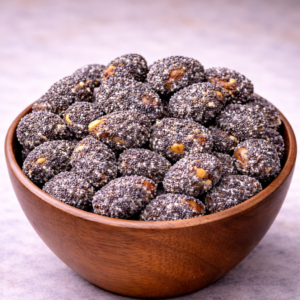 Cacahuètes enrobées aux graines de chia                                                                     كاوكاو مغلف بالشيا